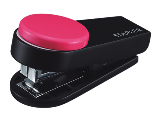 マックス ミニホッチキス カラーギミック ピンク HD-10XS/P HD90480 1個(ご注文単位1個)【直送品】