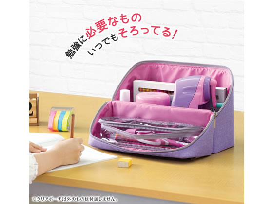 ソニック リビガクぐるっと開く勉強バッグ バイオレット LV-2130-V 1個(ご注文単位1個)【直送品】