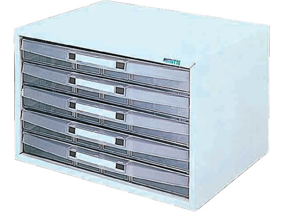 ナカバヤシ アバンテレターケース A4ヨコ 浅5段 シロ AL-W5W 1個(ご注文単位1個)【直送品】