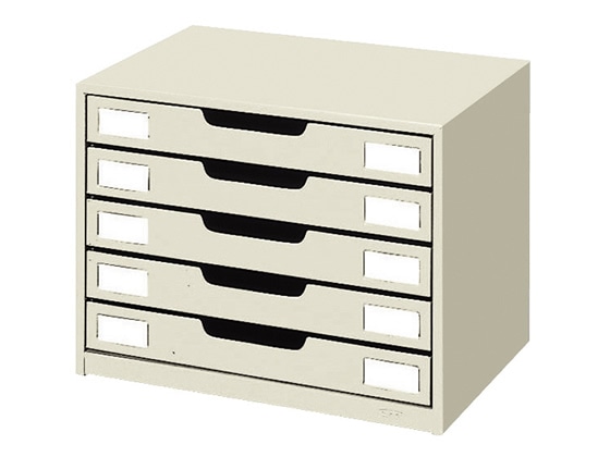 コクヨ レターケース スチール引き出しタイプ A4横5段 LC-Y5M 1個(ご注文単位1個)【直送品】