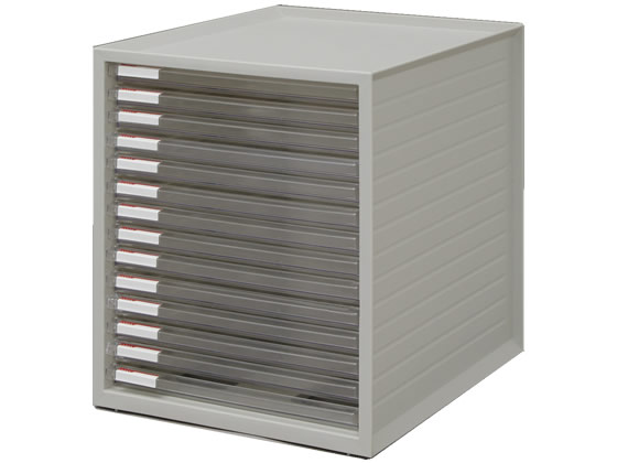 アイリス レターケース 超浅型14段 ホワイト LCE-14S 1個(ご注文単位1個)【直送品】