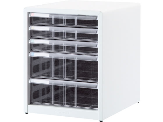 ナカバヤシ アバンテV2レターケース A4タテ型 浅3段・深2段 シロ AL-C5シロ 1個(ご注文単位1個)【直送品】