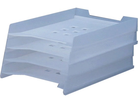 リヒトラブ マルチレタートレー A4 乳白 A-7300-1 1セット(ご注文単位1セット)【直送品】