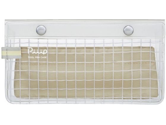 コクヨ ツールペンケース [ピープ] フラット シャイニーベージュ F-VBF241-4 1個（ご注文単位1個)【直送品】
