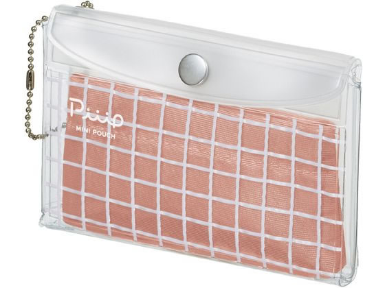 コクヨ ミニポーチ ピープ フラット ピンクテラコッタ F-VBF242-6 1個(ご注文単位1個)【直送品】