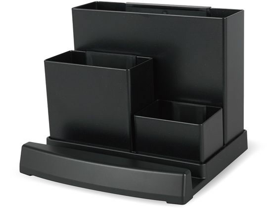 カール事務器 デスクオーガナイザー スチール製 ブラック TS-003-K 1個(ご注文単位1個)【直送品】