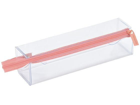 コクヨ ペンケースC2 クリアタイプ ピンクテラコッタ F-VBF143P 1個（ご注文単位1個)【直送品】