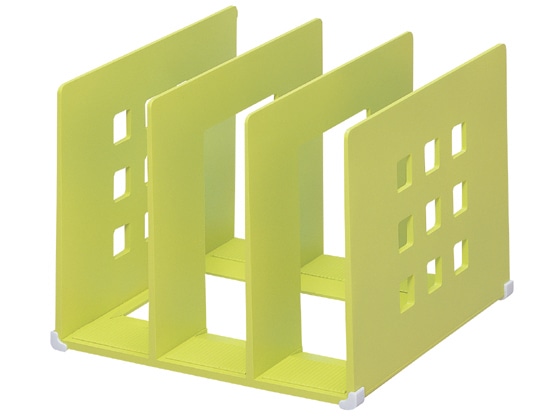 リヒトラブ 仕切りラック L 200mm幅 黄緑 A7321-6 1個（ご注文単位1個)【直送品】