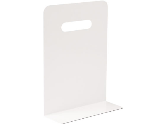 リヒトラブ ブックエンド・ハイタイプ(マグネット付)白 A7351-0 1個（ご注文単位1個)【直送品】