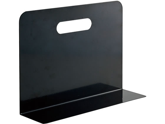 リヒトラブ ブックエンド・ワイドタイプ(マグネット付) 黒 A7352-24 1個（ご注文単位1個)【直送品】