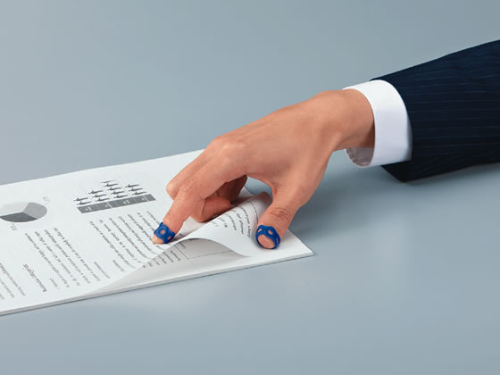 コクヨ リング型紙めくり メクリン L ネイビー 5個 メク-22DB 1パック(ご注文単位1パック)【直送品】