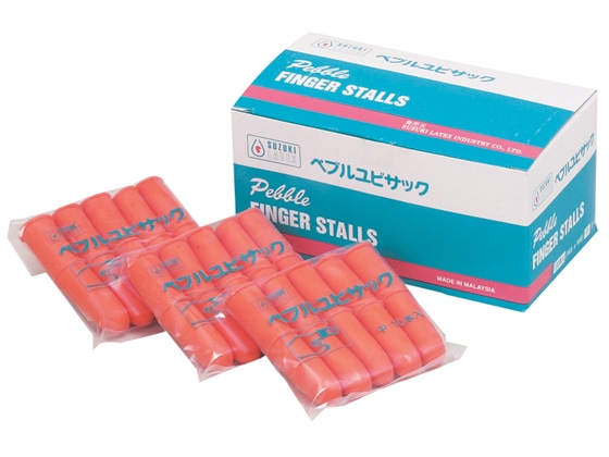 鈴木ラテックス ペブルユビサック 中 10個×10袋 1箱(ご注文単位1箱)【直送品】