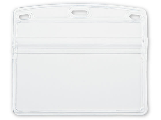 オープン 名札ケース ソフトタイプ チャック付特大サイズ 10枚 NX-107 1パック(ご注文単位1パック)【直送品】