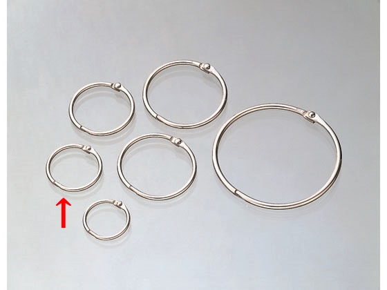 コクヨ カードリング0号 内径40mm 100個 リン-100 1箱(ご注文単位1箱)【直送品】