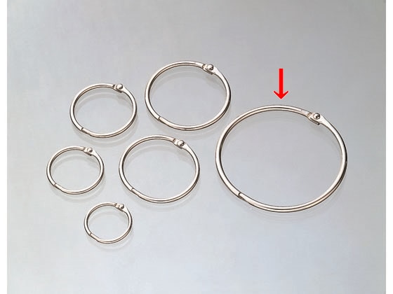 コクヨ カードリング30号 内径80mm 20個 リン-130 1箱(ご注文単位1箱)【直送品】