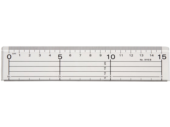 伊藤忠リーテイルリンク アクリル定規15cm メタルガイド付 9115B 1本(ご注文単位1本)【直送品】
