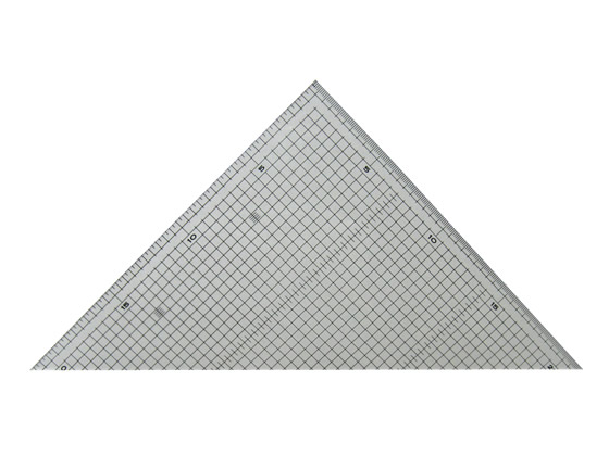 タケダ 方眼入三角定規300×2mm 5mm方眼 22-1250 1組(ご注文単位1組)【直送品】