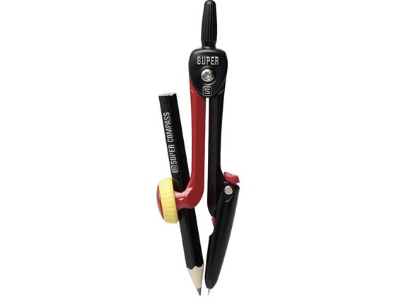 ソニック スーパーコンパス はりinパス 鉛筆用 赤 SK-654-R 1個(ご注文単位1個)【直送品】
