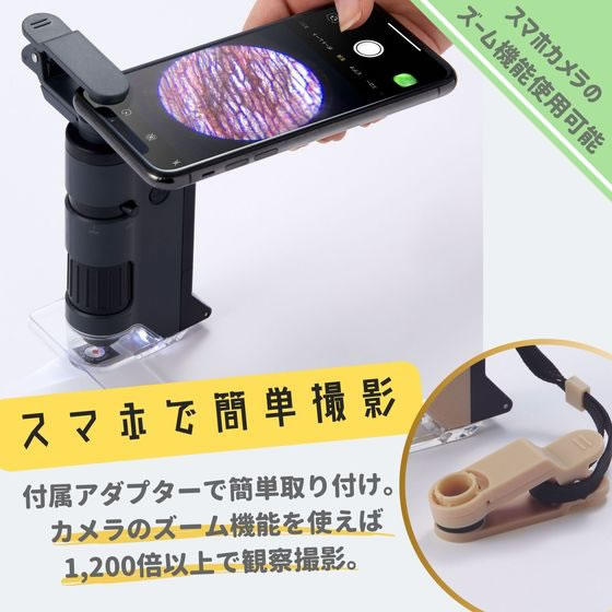 レイメイ藤井 ハンディ 顕微鏡 DX ベージュ RXT1144J 1個（ご注文単位1個)【直送品】