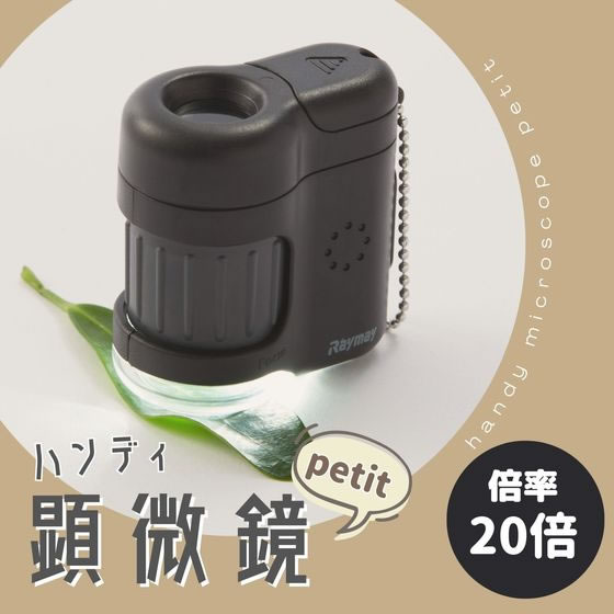 レイメイ藤井 ハンディ 顕微鏡 petit ブラック RXT1142B 1個(ご注文単位1個)【直送品】