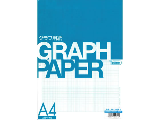 SAKAE TP グラフ用紙 A4 3×4単位 両対数 上質アイ色 50枚 1冊(ご注文単位1冊)【直送品】