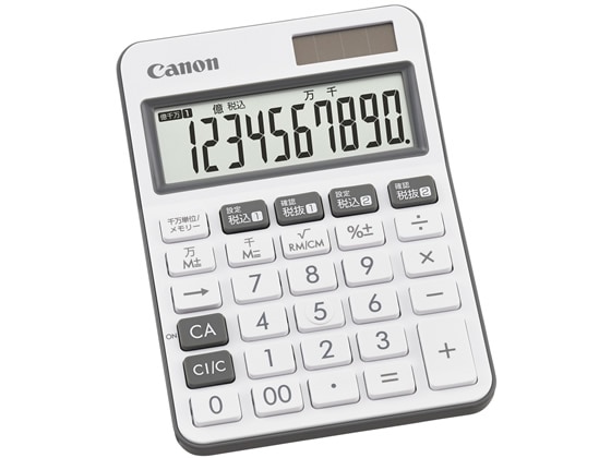 CANON カラフル電卓 ミニ卓上 チャコール LS-105WUC-CH 2306C006 1台(ご注文単位1台)【直送品】