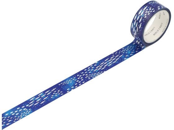 ワールドクラフト キラキラマスキングテープ Aquarium 15mm×5m 1巻(ご注文単位1巻)【直送品】