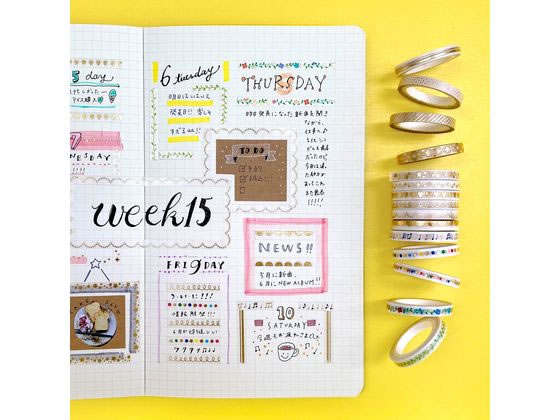 ワールドクラフト キラキラマスキングテープ Dot 5mm×5m KRMT5-011 1巻