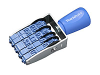 シヤチハタ エルゴグリップ 欧文日付 明朝体 2号 NFD-2M 1個（ご注文単位1個)【直送品】