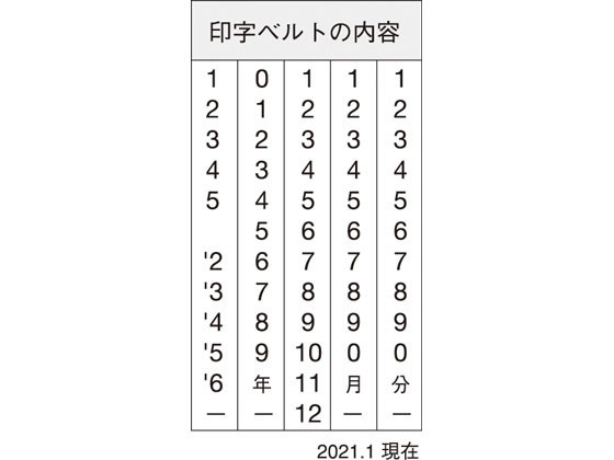シヤチハタ エルゴグリップ 欧文トビ日付 明朝体 4号 NFB-4TM 1個(ご注文単位1個)【直送品】