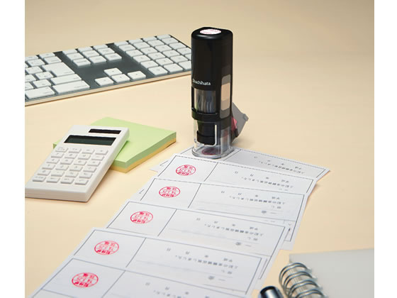 シヤチハタ データーネームEX 15号 キャップレス 本体のみ 赤インク 1個(ご注文単位1個)【直送品】