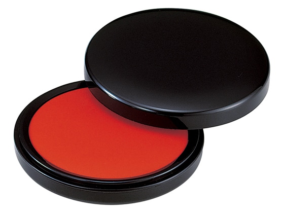 シヤチハタ 朱肉(エコス)90号 丸型 MG-90EC 1個(ご注文単位1個)【直送品】