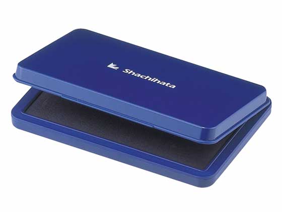 シヤチハタ スタンプ台 大形 藍 HGN-3-B 1個(ご注文単位1個)【直送品】