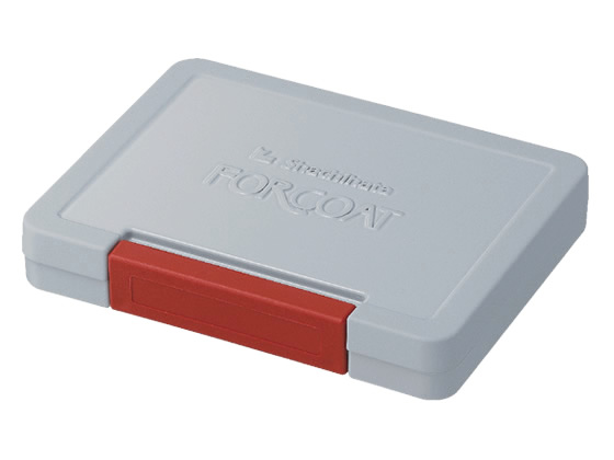 シヤチハタ フォアコートスタンプ台 中形 赤 HCN-2-R 1個(ご注文単位1個)【直送品】