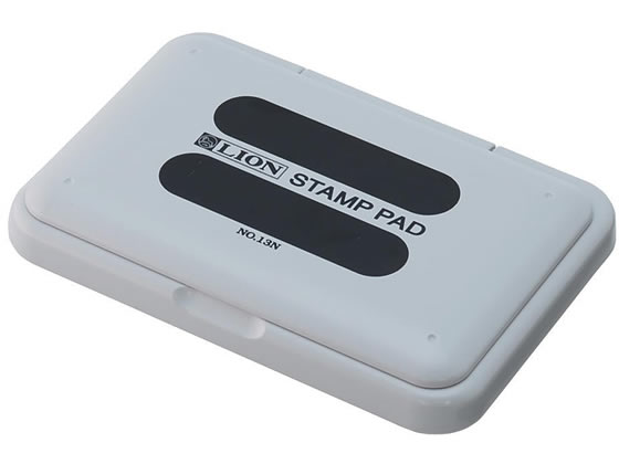 ライオン事務器 スタンプ台 中型 黒 NO.13N 871-75 1個(ご注文単位1個)【直送品】