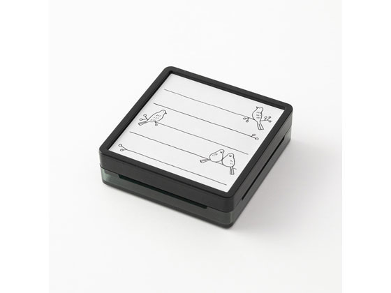 ミドリ(デザインフィル) スタンプ 浸透印 トリ柄 35398006 1個（ご注文単位1個)【直送品】