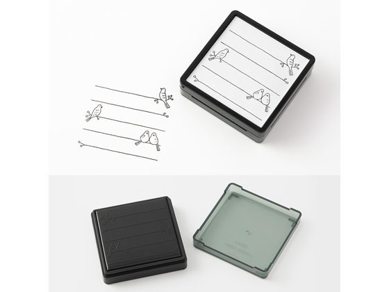 ミドリ(デザインフィル) スタンプ 浸透印 トリ柄 35398006 1個（ご注文単位1個)【直送品】