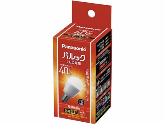 パナソニック LED 小形電球 440lm 電球色 LDA4LGE17SK4 1個(ご注文単位1個)【直送品】