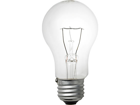 朝日電器 長寿命 クリア電球 60W形 L100V57W-C 1個(ご注文単位1個)【直送品】