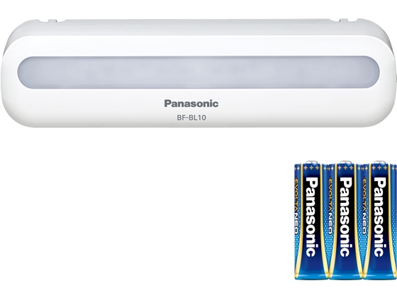 パナソニック 乾電池エボルタNEO付 LEDマグネットライト BF-BL10N-W 1個(ご注文単位1個)【直送品】