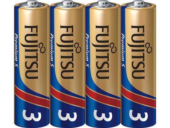 富士通 アルカリ乾電池 PremiumS 単3形4本 LR6PS(4S) 1パック(ご注文単位1パック)【直送品】