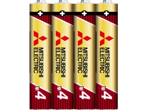 三菱電機 アルカリ乾電池 単4形 4本 LR03GR 4S 1パック(ご注文単位1パック)【直送品】