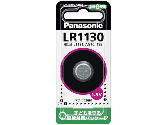パナソニック アルカリボタン電池 LR1130P 1個（ご注文単位1個)【直送品】