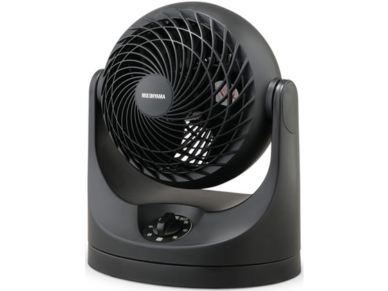 アイリスオーヤマ サーキュレーター 8畳首振り マカロン型 黒 PCF-MKM15-B 1台(ご注文単位1台)【直送品】