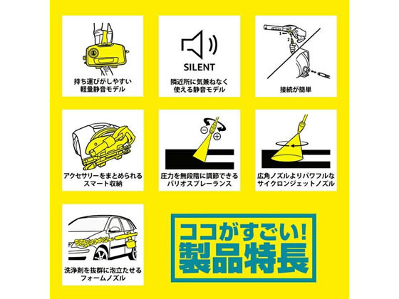 ケルヒャー 高圧洗浄機 K2サイレント 1.600-920.0 1台(ご注文単位1台)【直送品】