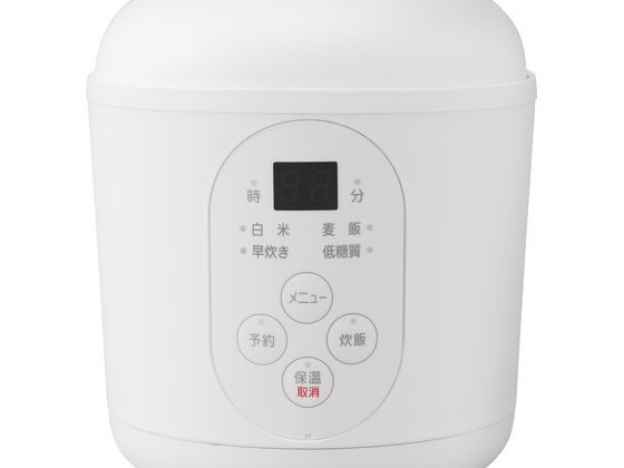 アイリスオーヤマ ジャー炊飯器 1.5合 ホワイト RC-MF15-W 1台(ご注文単位1台)【直送品】