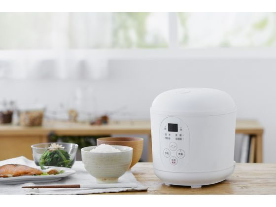 アイリスオーヤマ ジャー炊飯器 1.5合 ホワイト RC-MF15-W 1台(ご注文単位1台)【直送品】