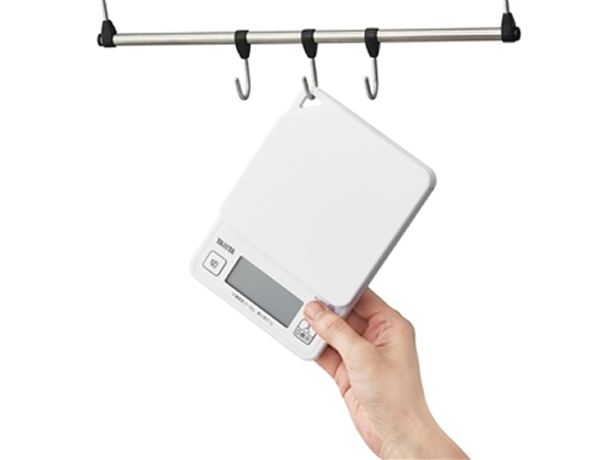 タニタ デジタルクッキングスケール 2kg ココナッツホワイト KJ213WH 1台(ご注文単位1台)【直送品】