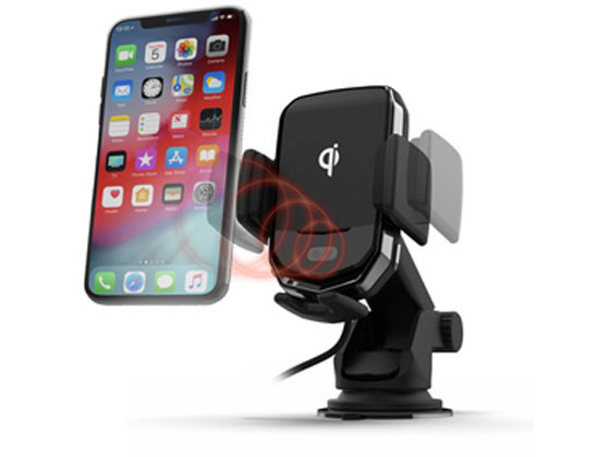 カシムラ ワイヤレス充電器 自動開閉ホルダー キャパシタ付 KW8 1個(ご注文単位1個)【直送品】