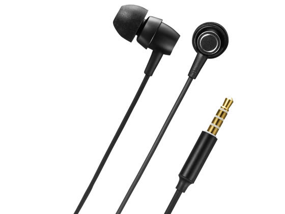 サンワサプライ マイク付きステレオイヤホン(ブラック) MM-HS707BK 1個(ご注文単位1個)【直送品】